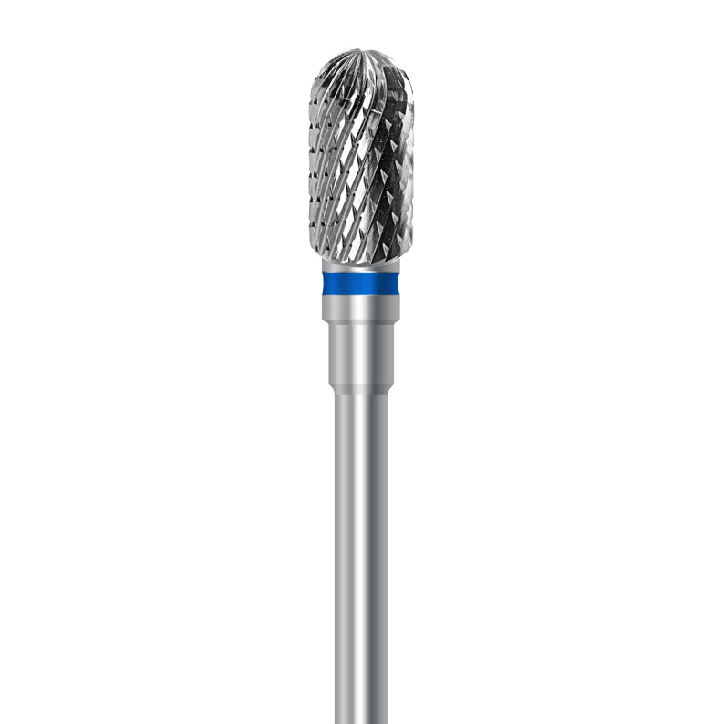 Tungsten carbide cutter C.72K.104.060 for metals, resins and composites: medium grit, cylinder round shape, diameter 6.0 mm