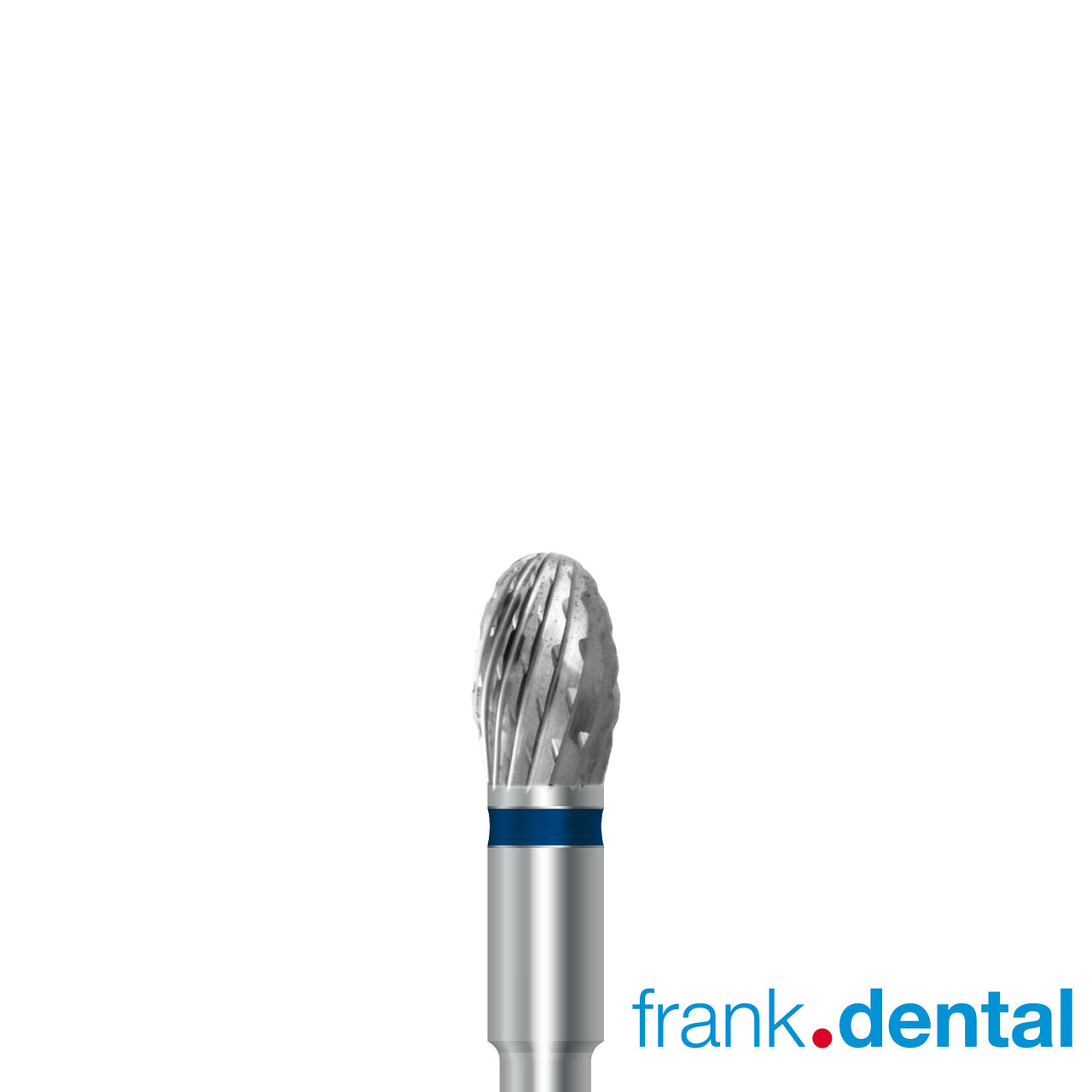 Tungsten carbide cutter C.73K.104.040 for metals, resins and composites: medium grit, oval shape, diameter 4.0 mm