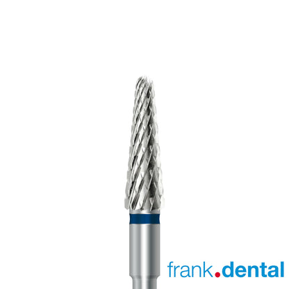 Tungsten carbide cutter C.79K.104.040 for metals, resins and composites: medium grit, taper round shape, diameter 4.0 mm