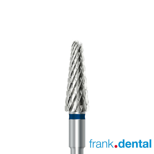 Tungsten Carbide Cutter by Frank Dental, Medium grit with Cross cut, 4.5mm diameter