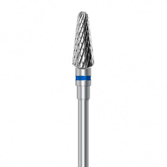 Tungsten carbide cutter C.79K.104.045 for metals, resins and composites: medium grit, taper round shape, diameter 4.5 mm