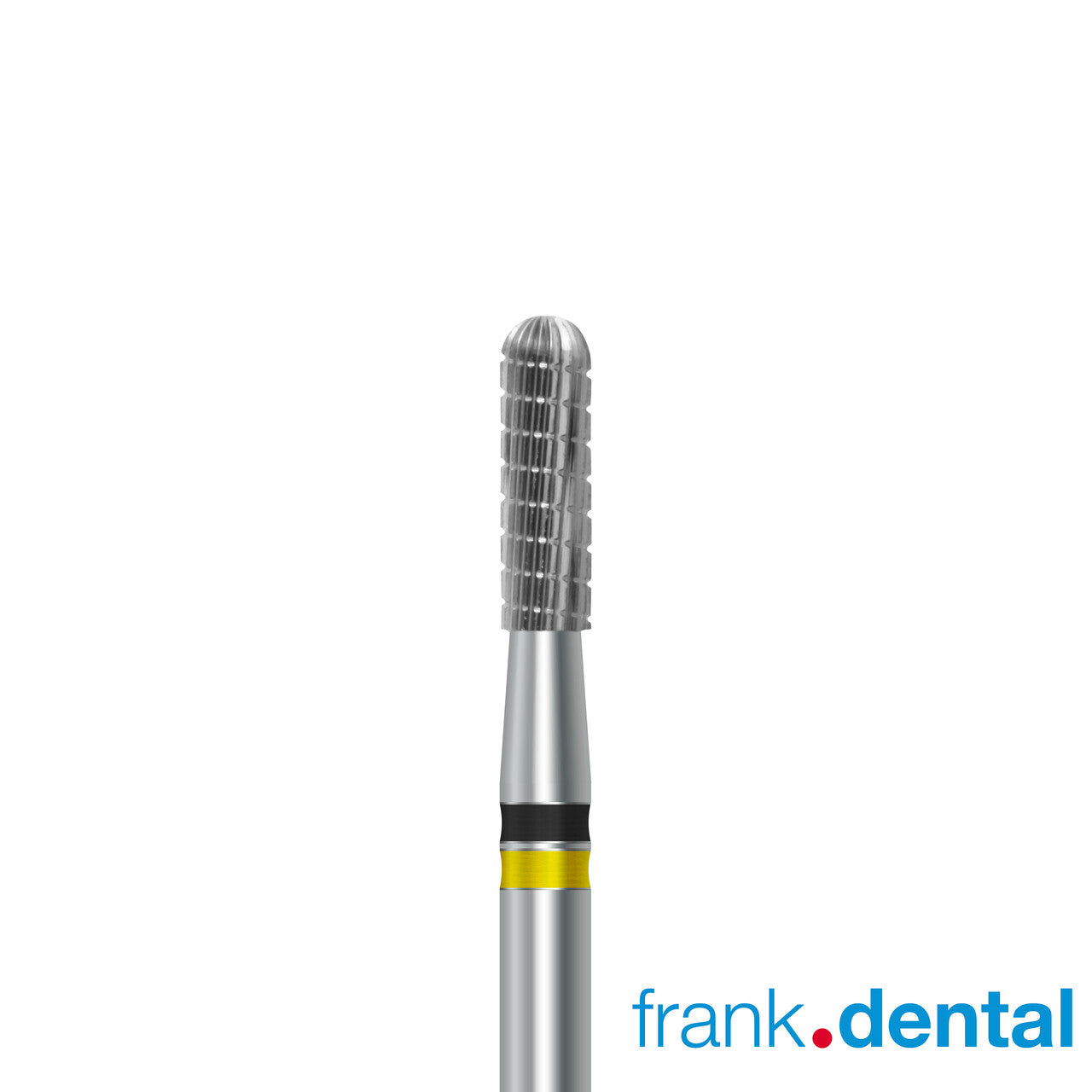 Tungsten carbide cutter C.129KFQ.104.023 for palladium and dental alloys: extra fine grit, cylinder round shape, diameter 2.3 mm