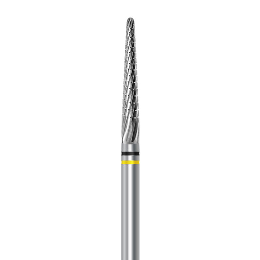 HP carbide cutter C.261KFQ.104.023 for palladium and dental alloys: round-end taper, 2.3 mm diameter - Frank Dental