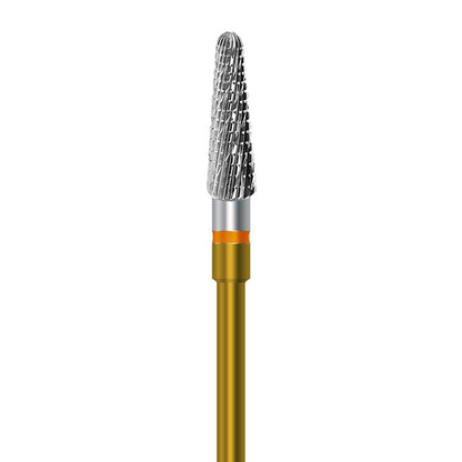 Tungsten carbide cutter C.79KFQM.104.040 for palladium and dental alloys: fine grit, taper round shape, diameter 4.0 mm